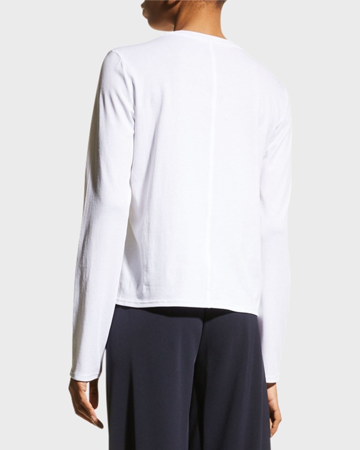 THE ROW Sherman Long-Sleeve Cotton Tee | Thumbnail 4