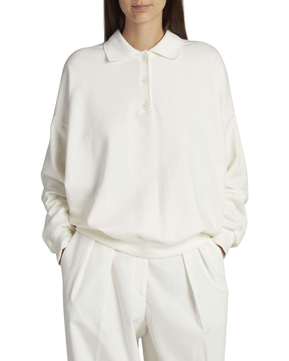 THE ROW Corzas Oversized Cotton Polo Shirt