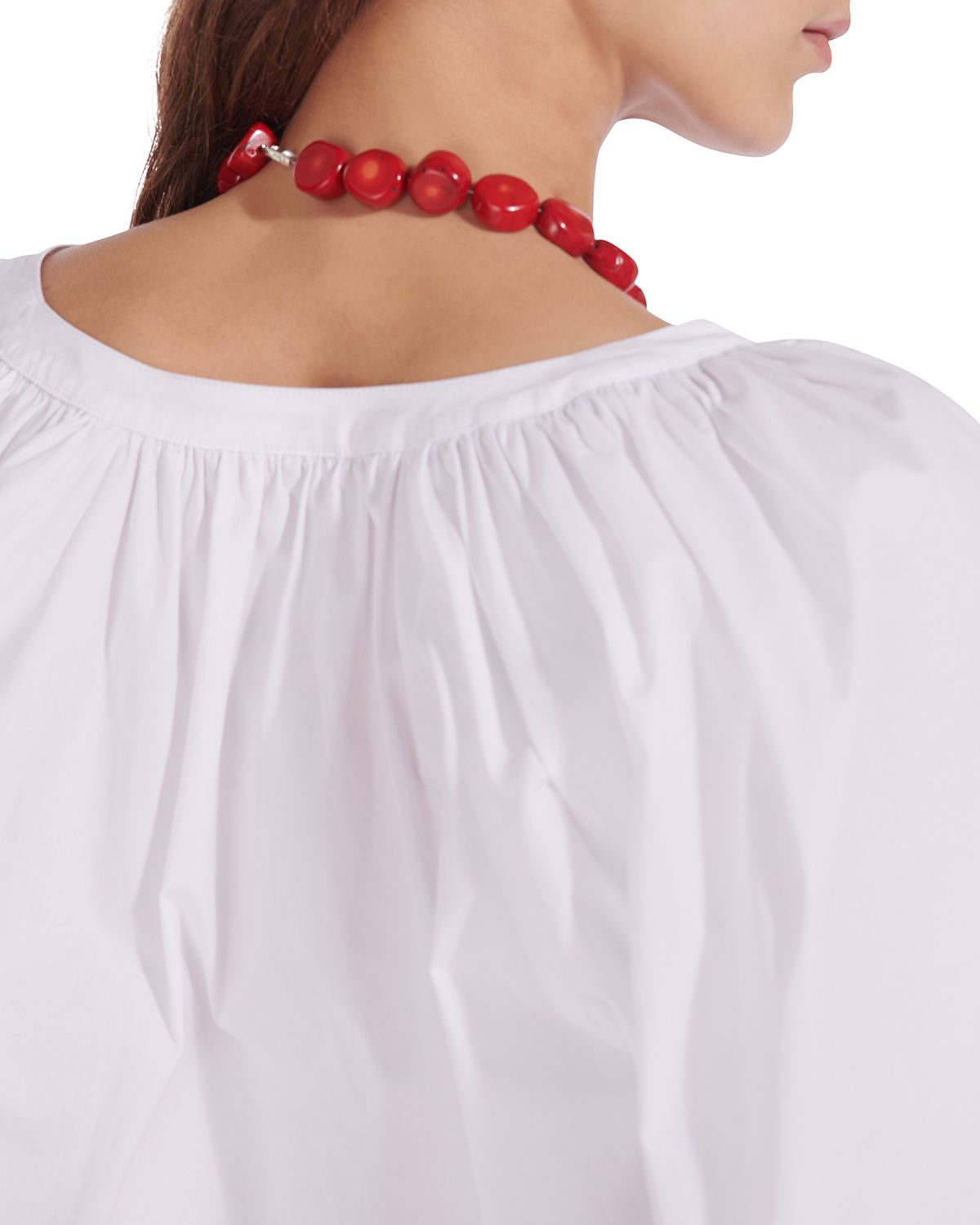 STAUD Dill Puff-Sleeve Button-Front Top | Thumbnail 2