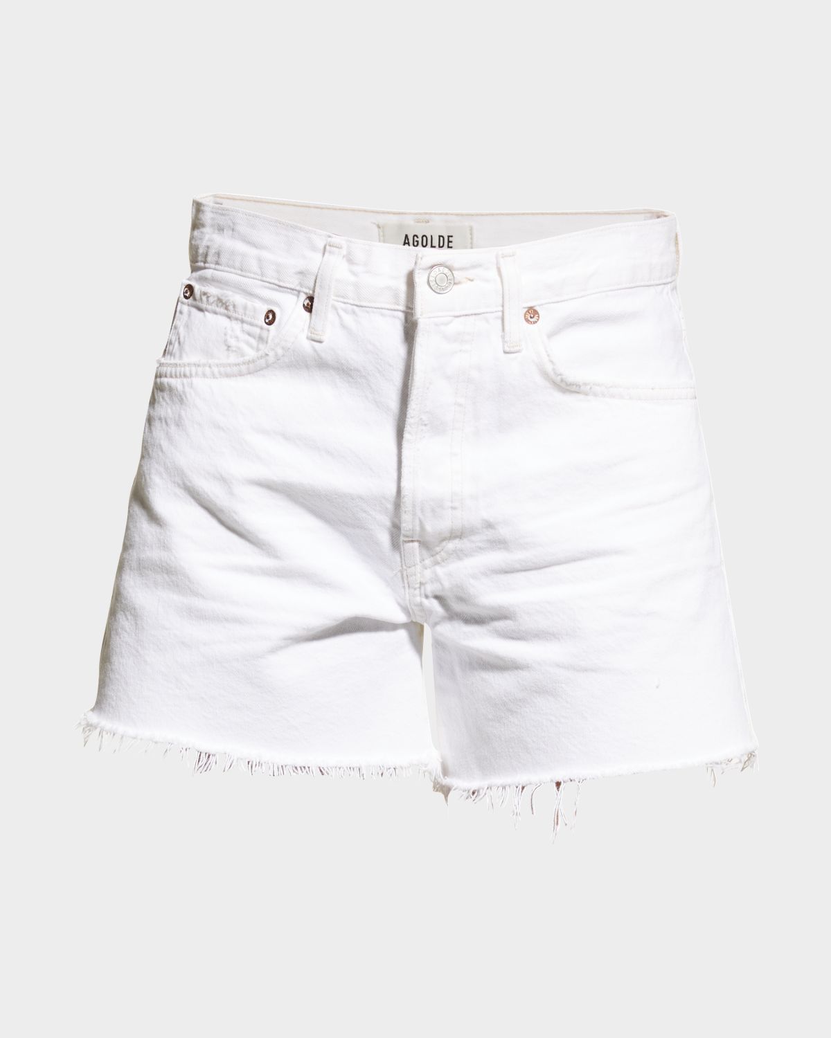 AGOLDE Parker Long Frayed Shorts | Thumbnail 8