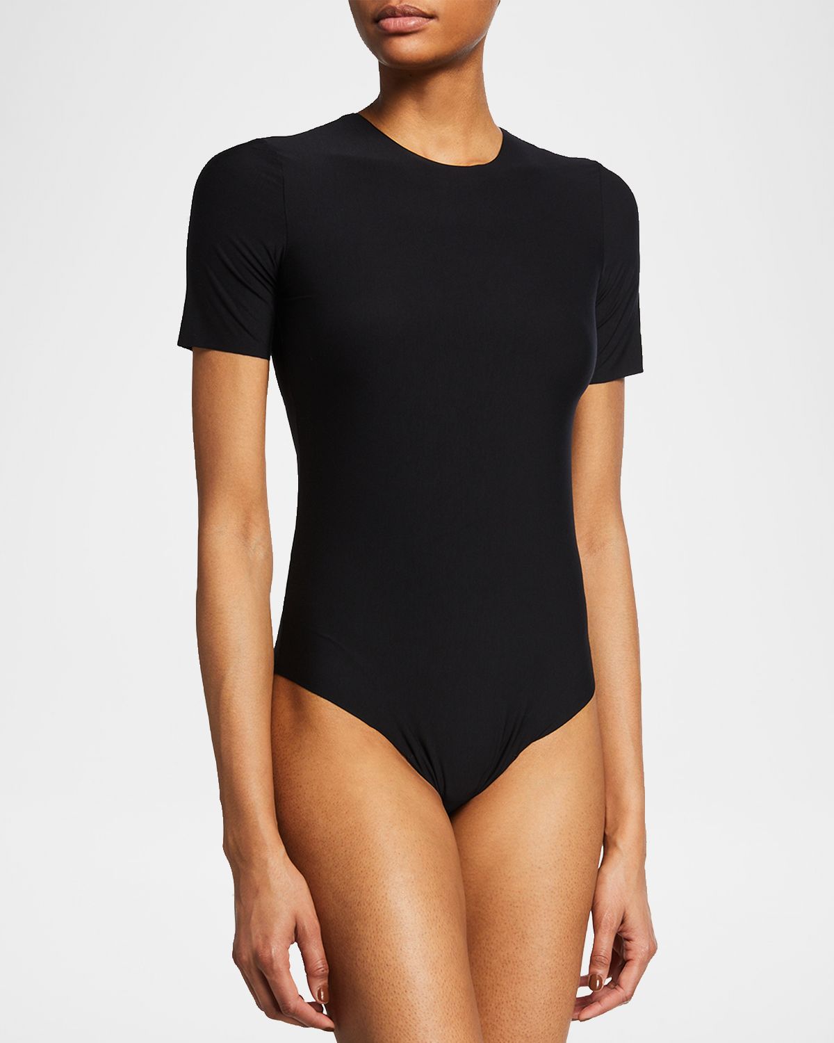 Commando Butter Short-Sleeve Crewneck Bodysuit