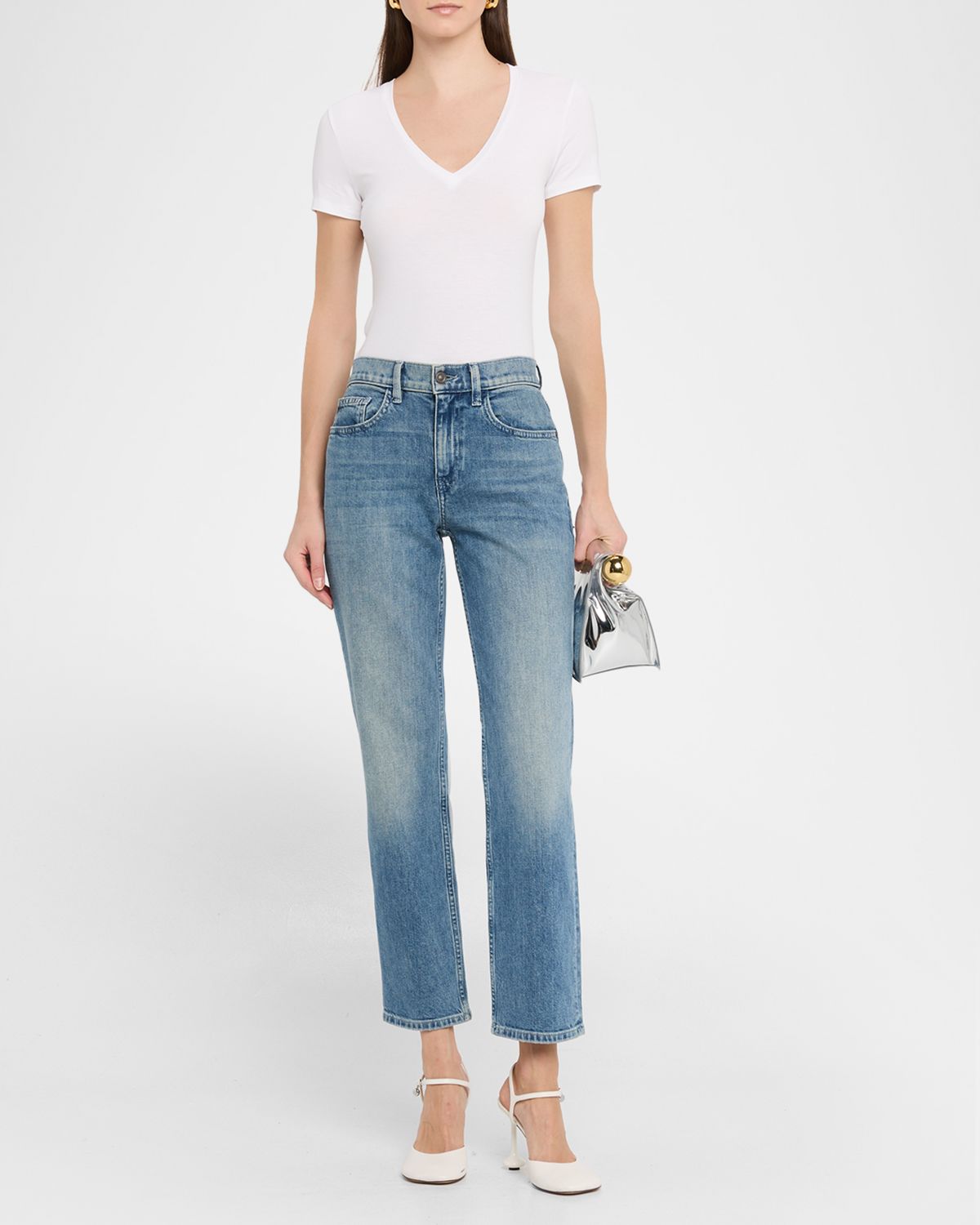 Majestic Filatures Soft Touch Short-Sleeve V-Neck Top | Thumbnail 2
