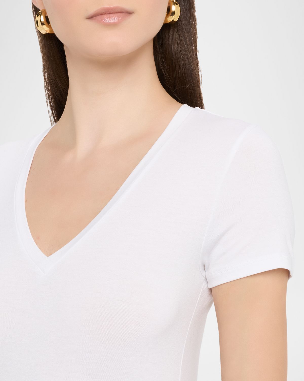 Majestic Filatures Soft Touch Short-Sleeve V-Neck Top | Thumbnail 5