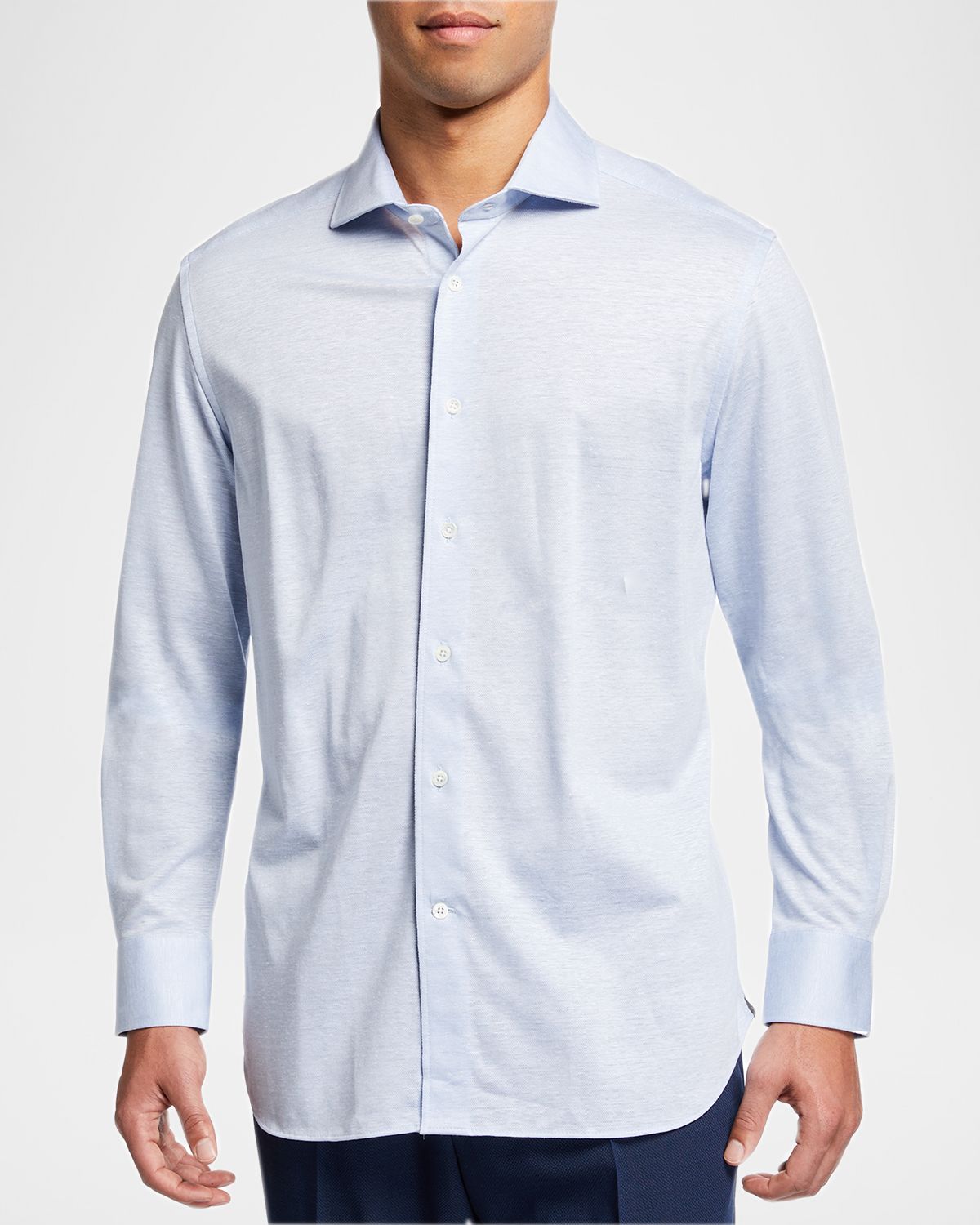 Corneliani Men 's Melange Sport Shirt