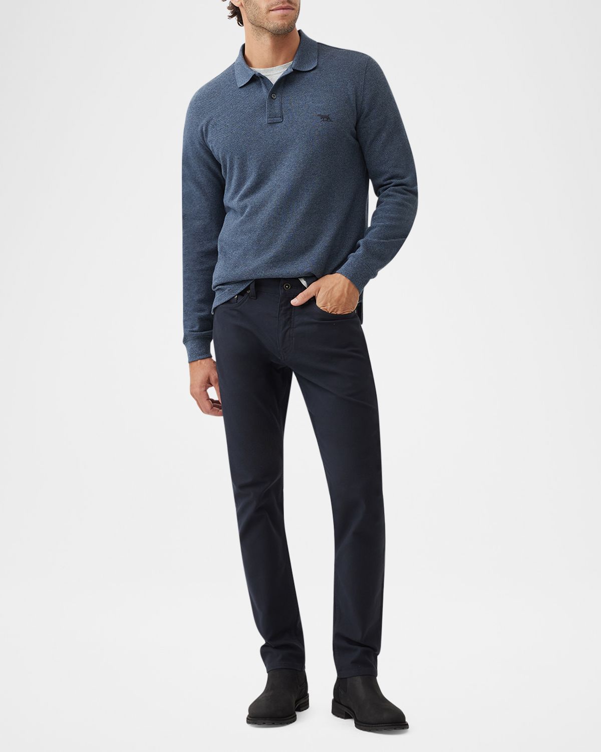 Rodd & Gunn Men 's Long-Sleeve Pique Polo Shirt | Thumbnail 5 Rodd & Gunn Men 's Long-Sleeve Pique Polo Shirt | Thumbnail 5