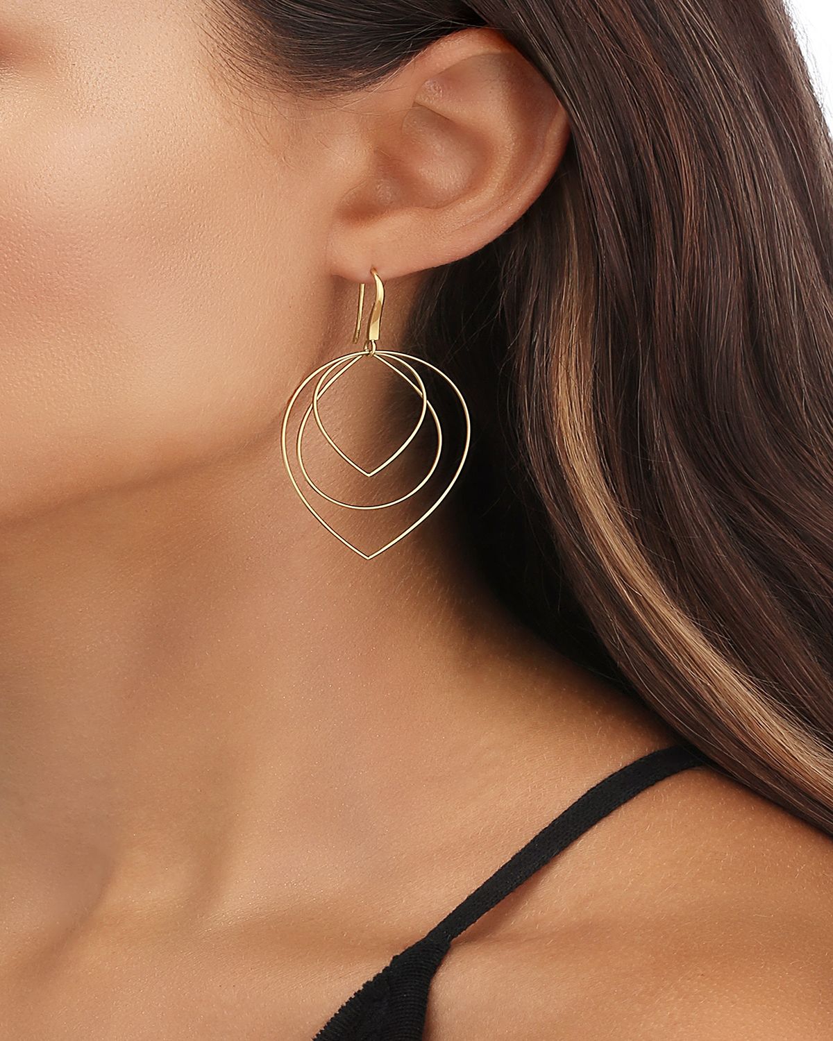 Lana Three Tiered Drop Earrings