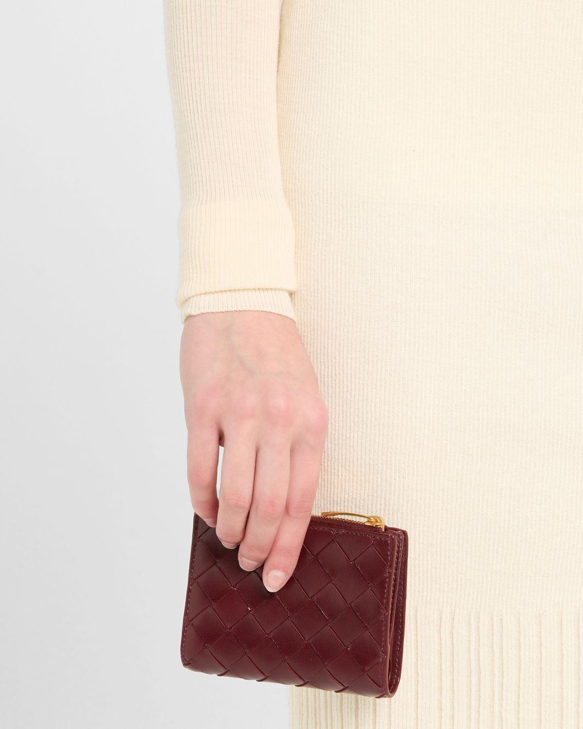 Bottega Veneta Small Bifold Zip Wallet