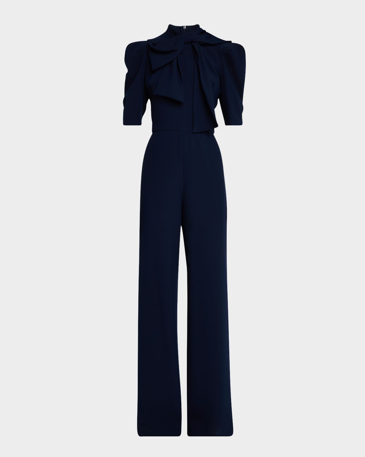 Black Halo Ara Puff-Sleeve Bow Jumpsuit | Thumbnail 6 Black Halo Ara Puff-Sleeve Bow Jumpsuit | Thumbnail 6