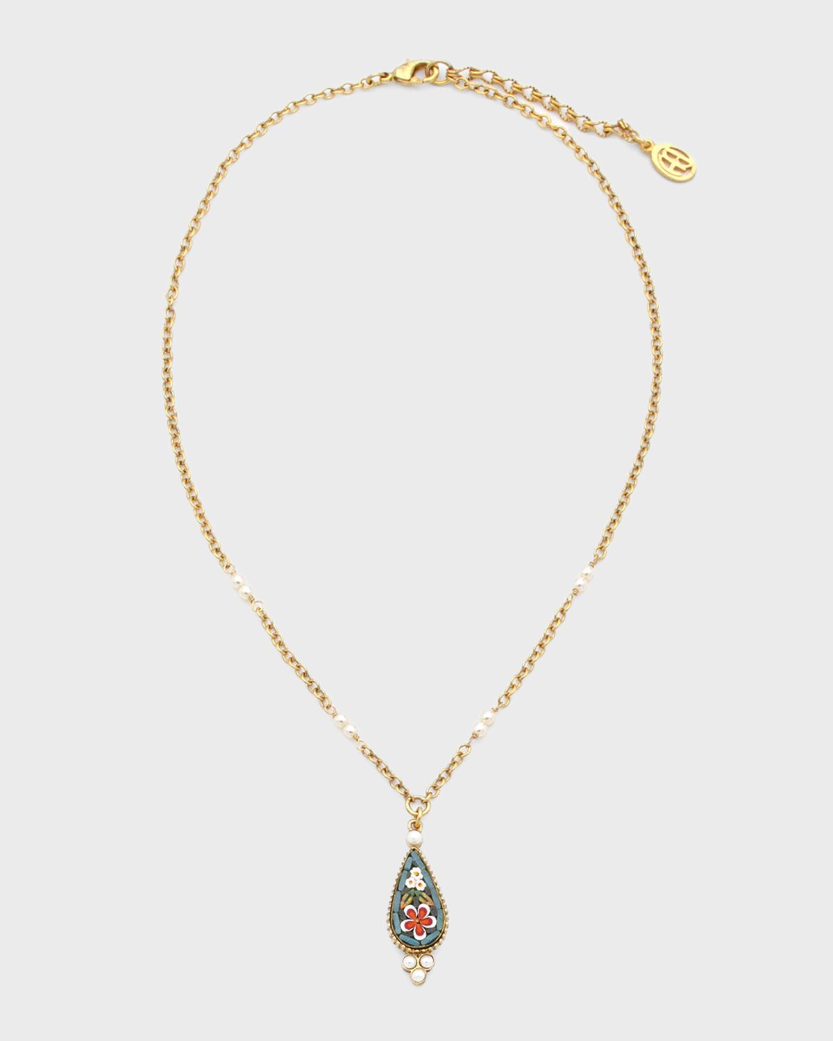 Ben-Amun 24k Gold-Plated Mosaic Pendant Chain Necklace