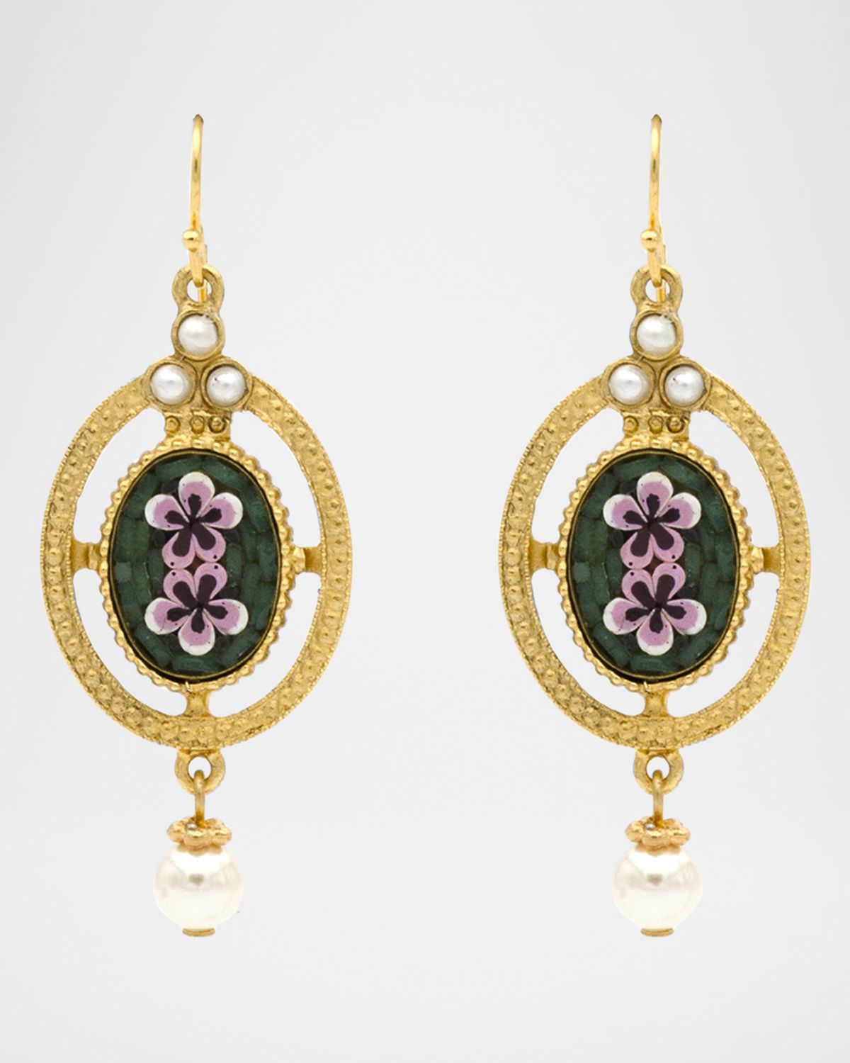 Ben-Amun 24k Gold-Plated Pearl Drop Earrings