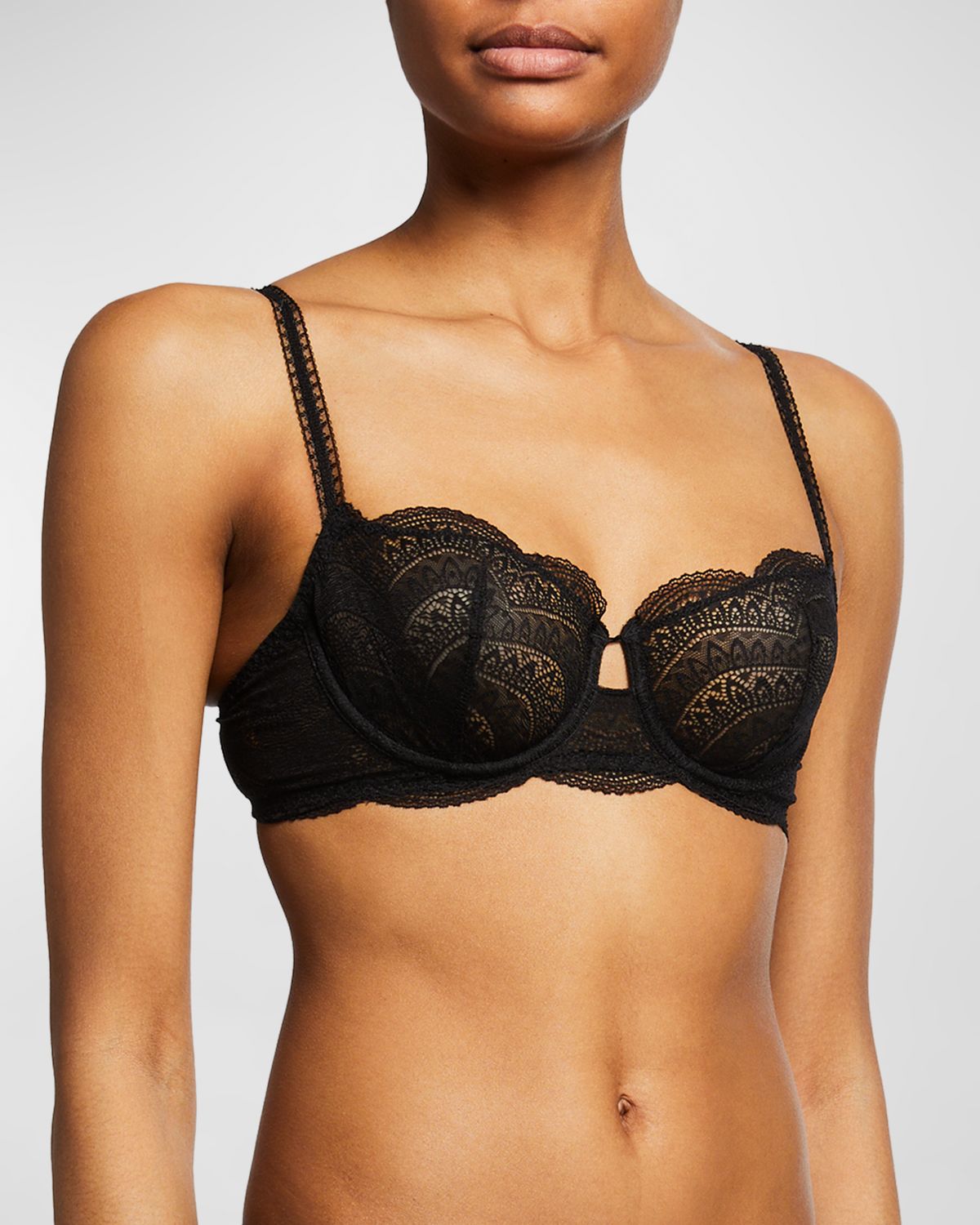 Simone Perele Karma Demi-Cup Convertible Lace Bra | Thumbnail 5 Simone Perele Karma Demi-Cup Convertible Lace Bra | Thumbnail 5