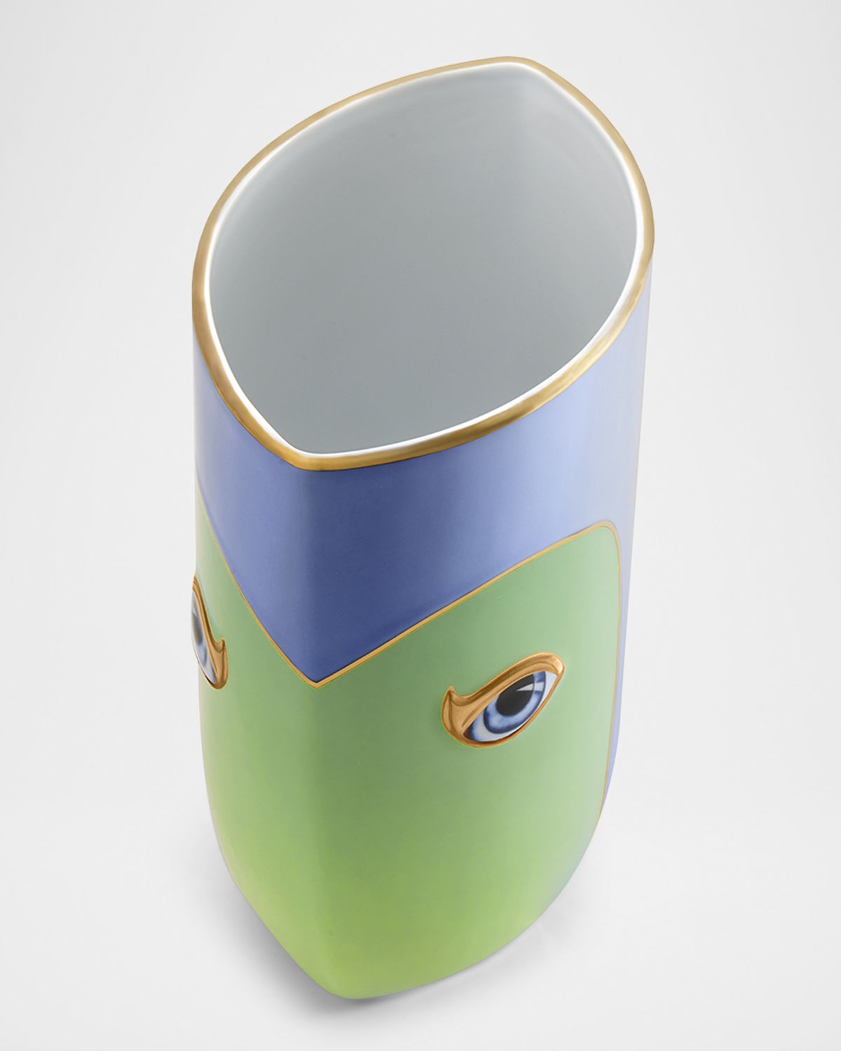 L 'Objet Lito Vase, Green Blue