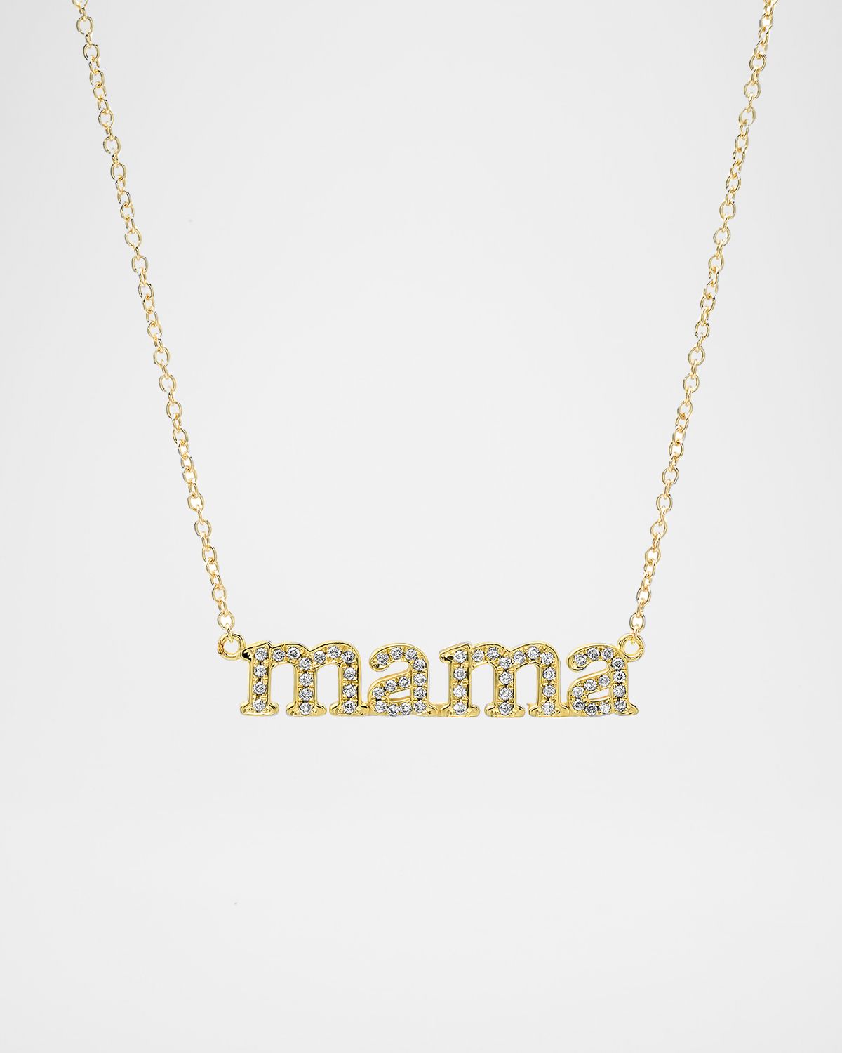Jennifer Meyer 18k Diamond Mama Necklace
