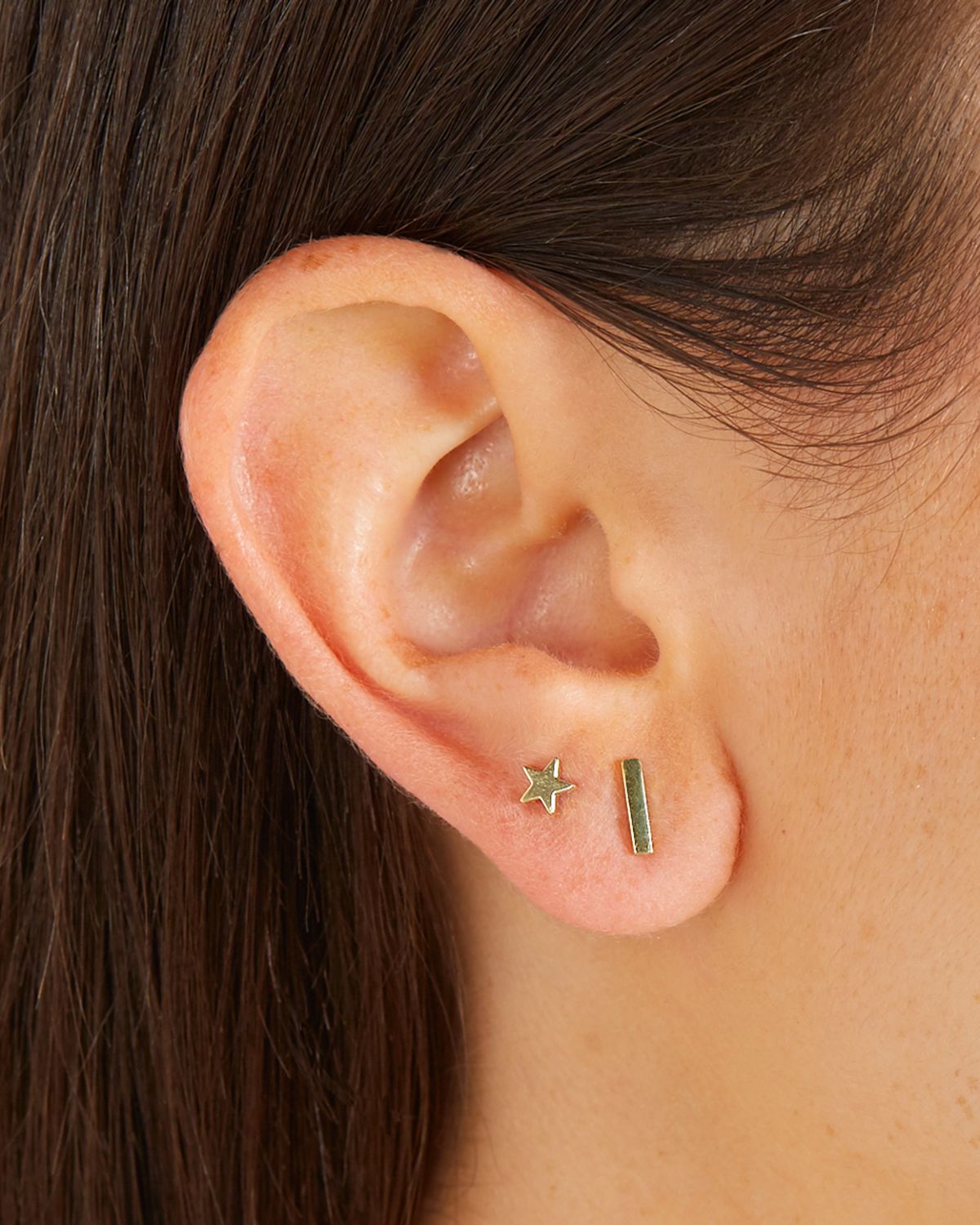 Jennifer Meyer 18k Bar Stud Earrings