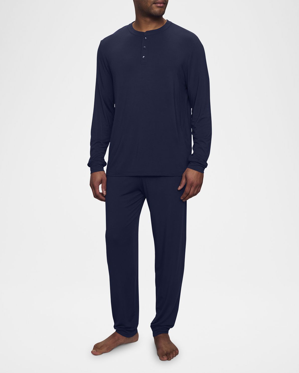 Eberjey Men 's Henry Long-Sleeve Pajama Set