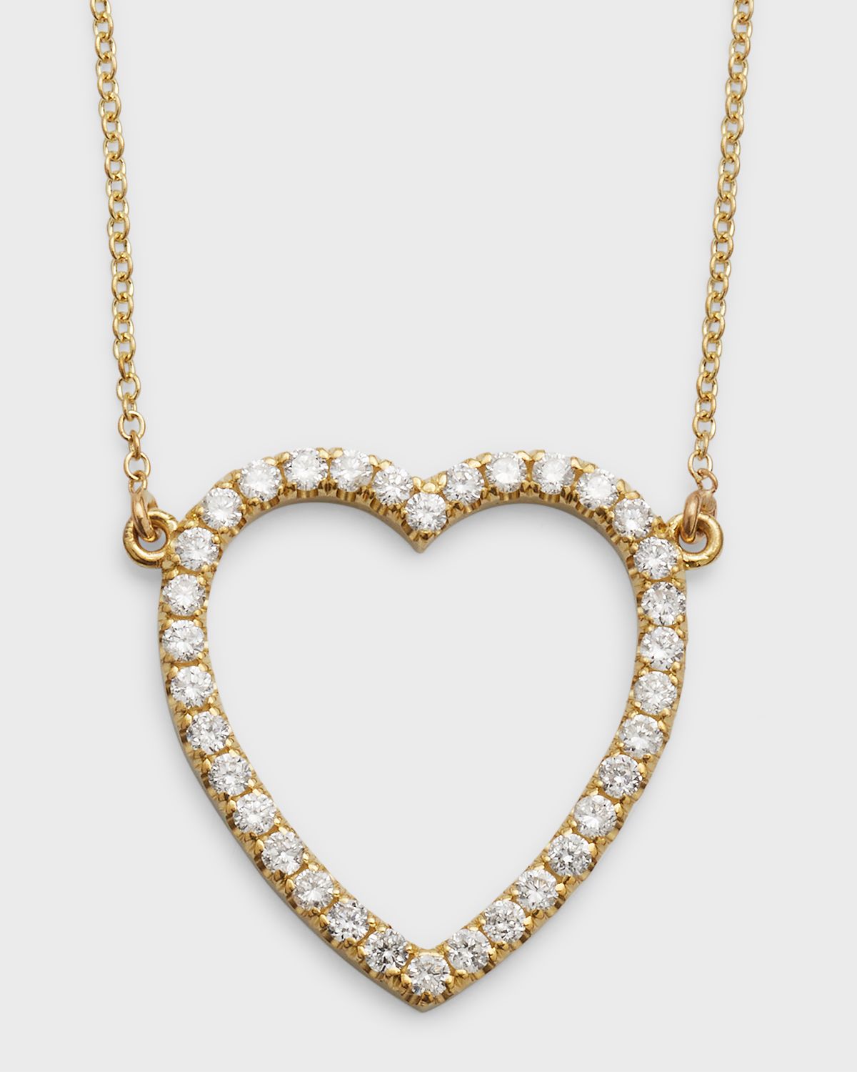 Jennifer Meyer Large Open Heart Necklace