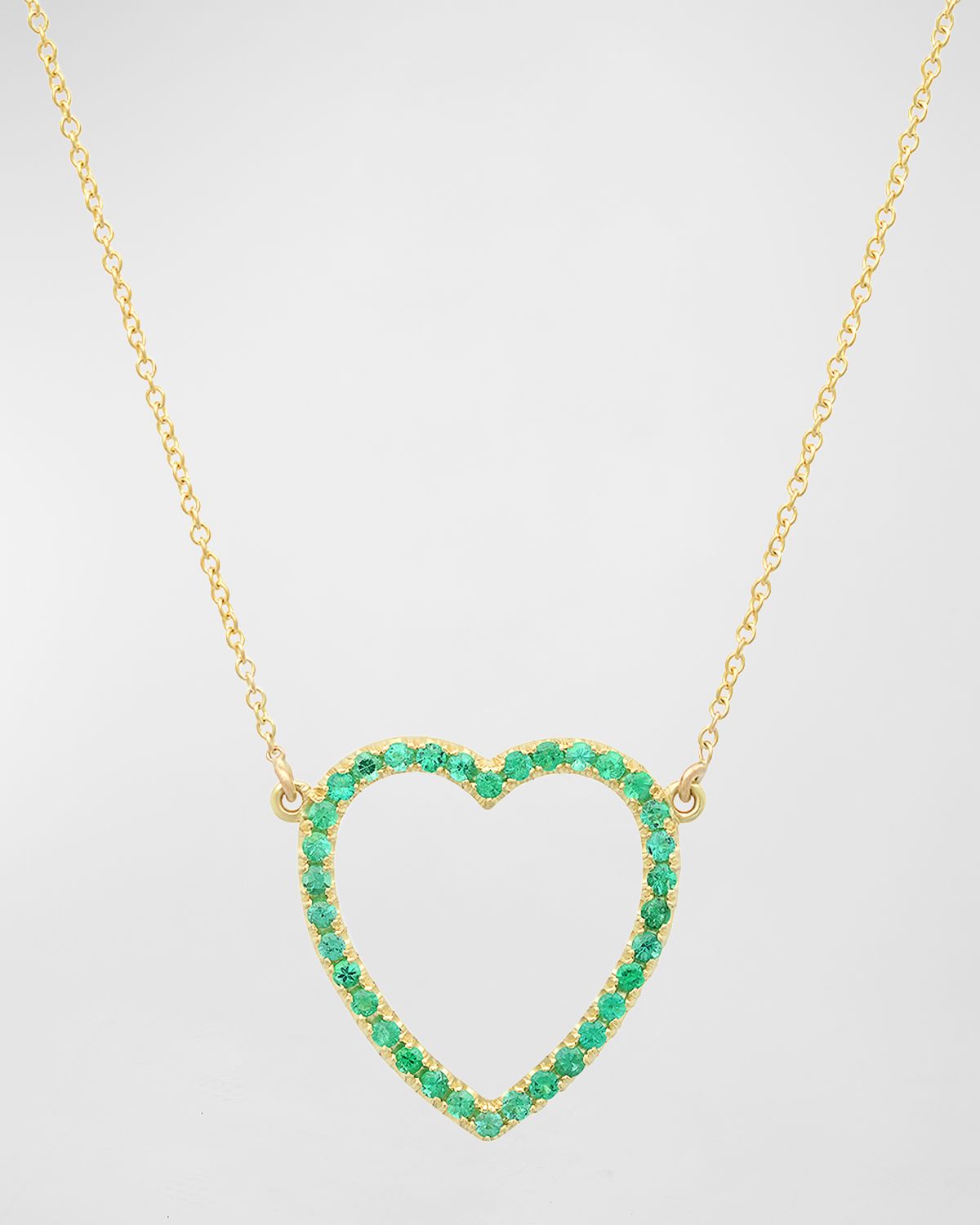Jennifer Meyer Large Open Heart Necklace