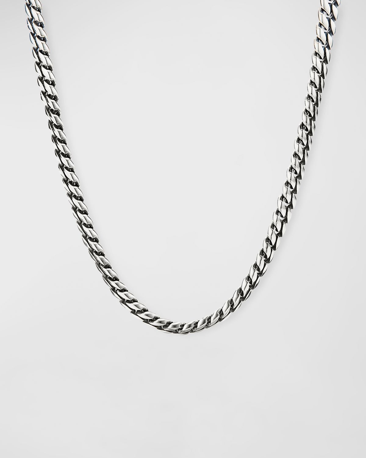 David Yurman 8mm Men 's Curb Chain Necklace in Silver