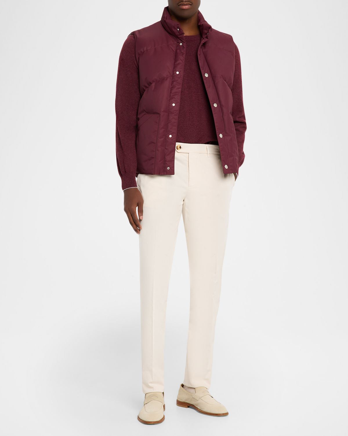 Brunello Cucinelli Men 's American Pima Italian-Fit Chino Trousers | Thumbnail 5 Brunello Cucinelli Men 's American Pima Italian-Fit Chino Trousers | Thumbnail 5