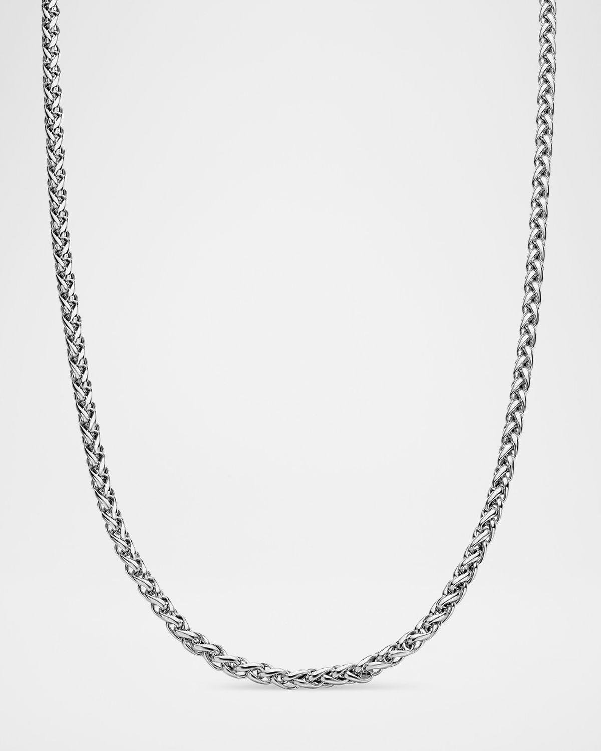 David Yurman Men 's Wheat Chain Necklace in Silver/4mm