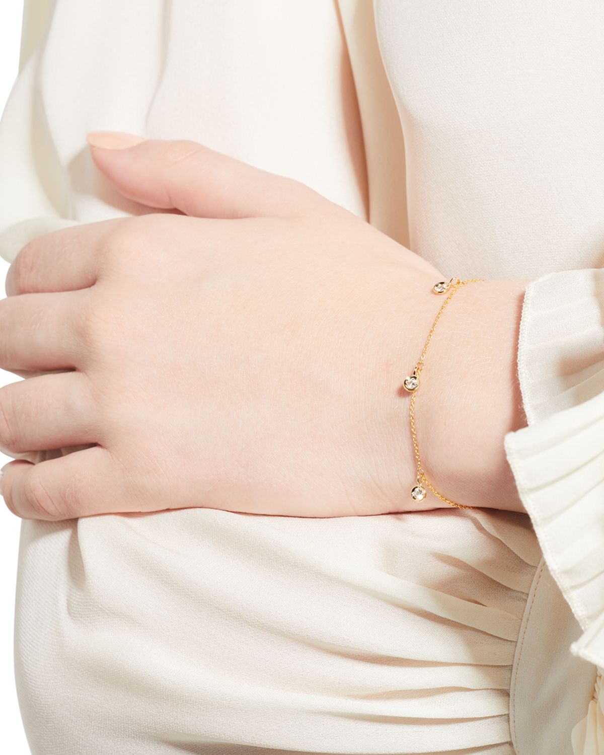 Roberto Coin 5 Diamond Dangle Station Bracelet