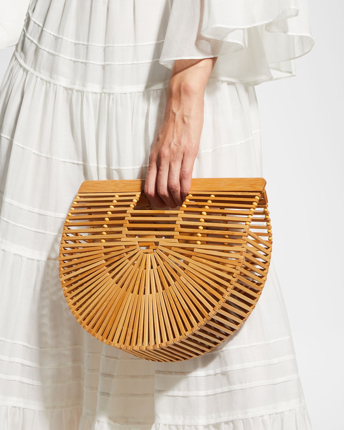 Cult Gaia Gaias Bamboo Ark Small Top Handle Bag