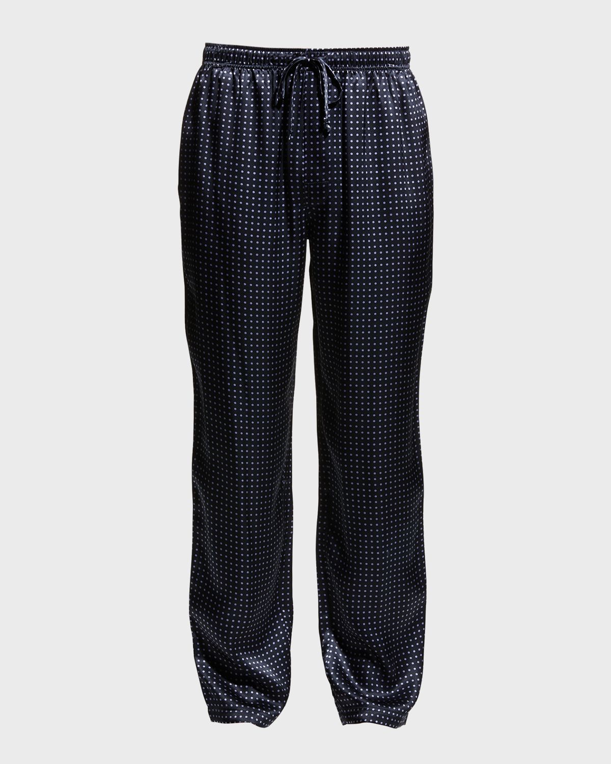Majestic International Men 's Dotted Silk Lounge Pants