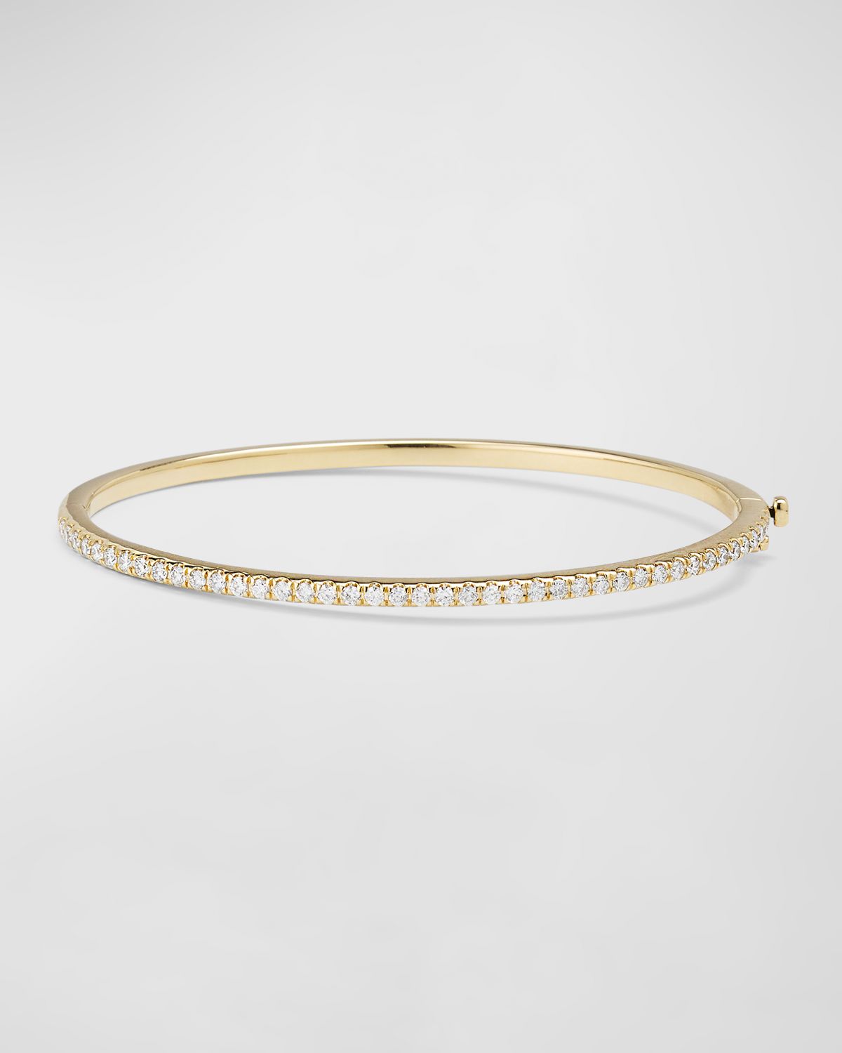 Sydney Evan 14K Yellow Gold Diamond Pave Bangle