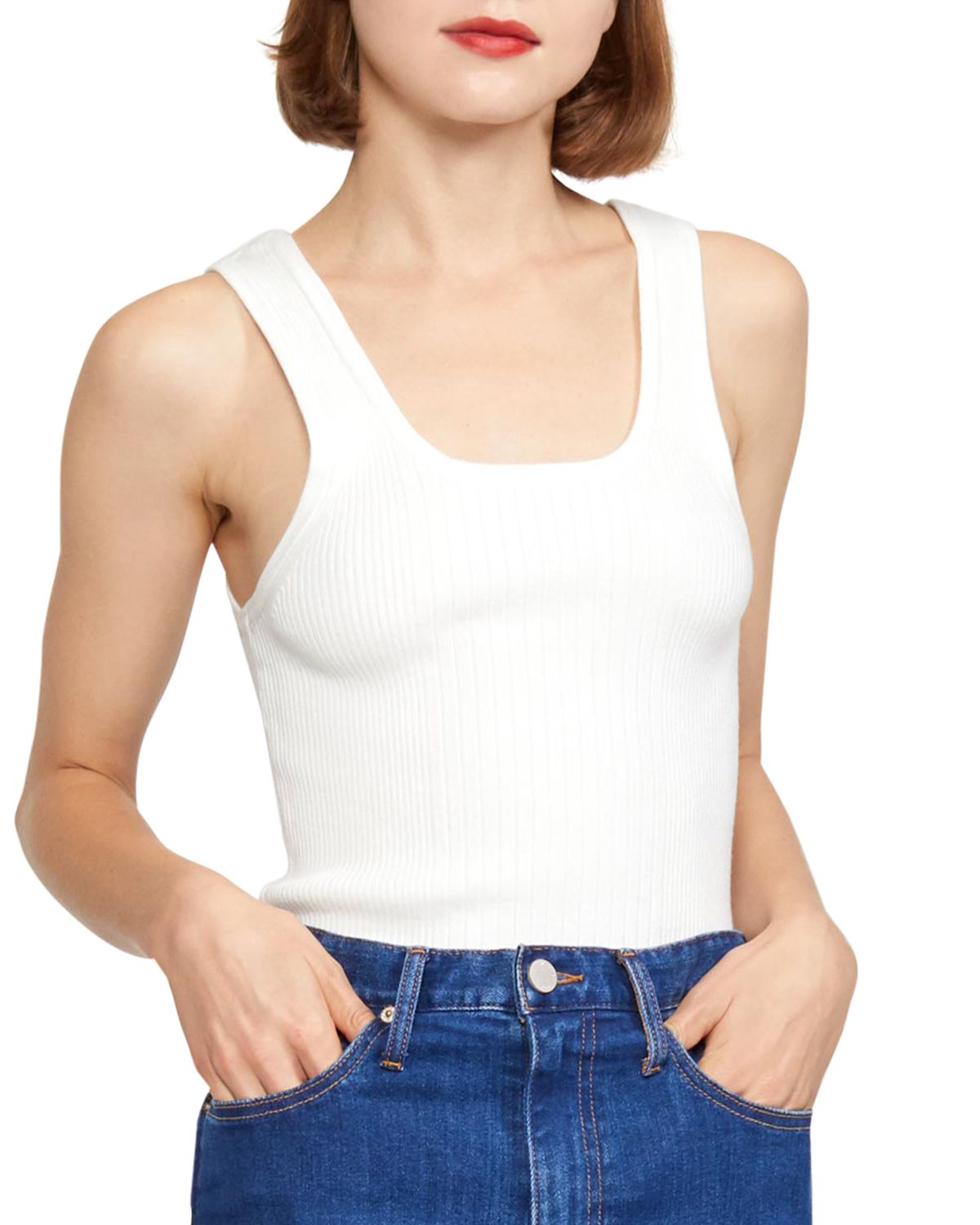 Cynthia Rowley Rib-Knit Tank Top