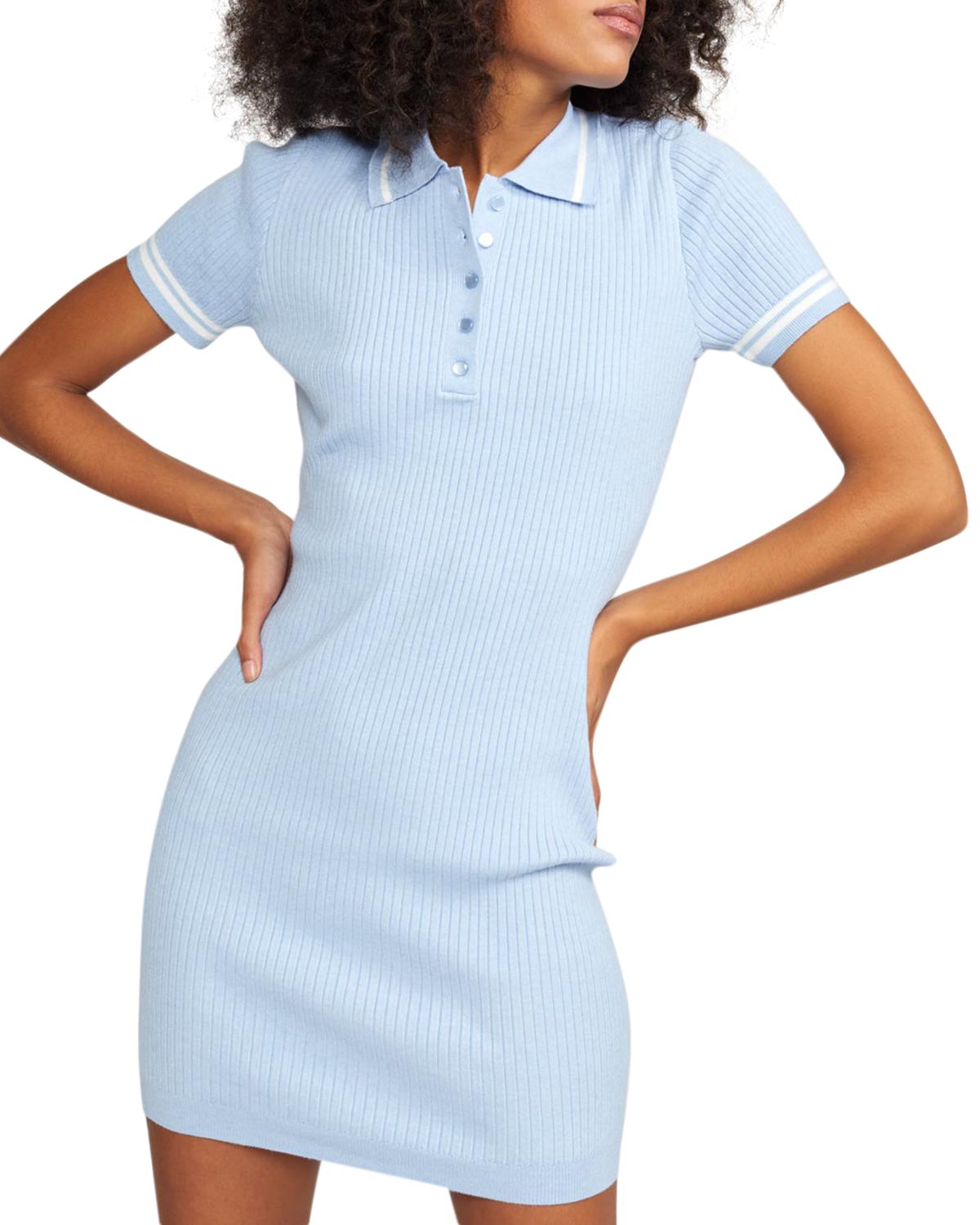 Cynthia Rowley Rib-Knit Bodycon Mini Dress