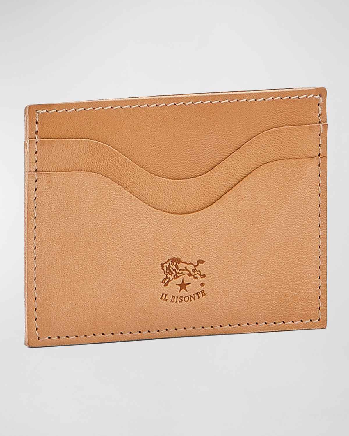 Il Bisonte Men 's Leather Card Case