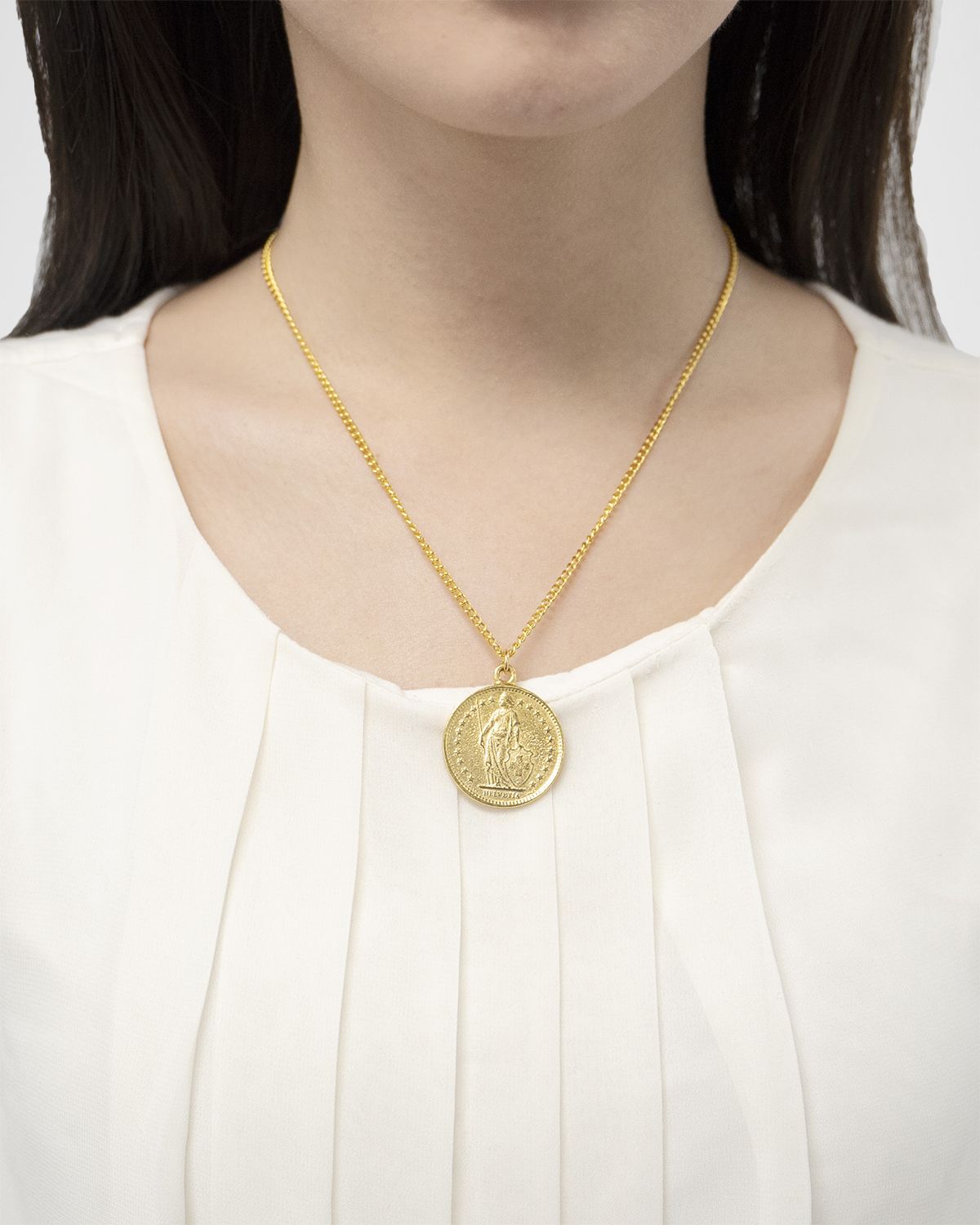 Ben-Amun Gold Coin Pendant Necklace