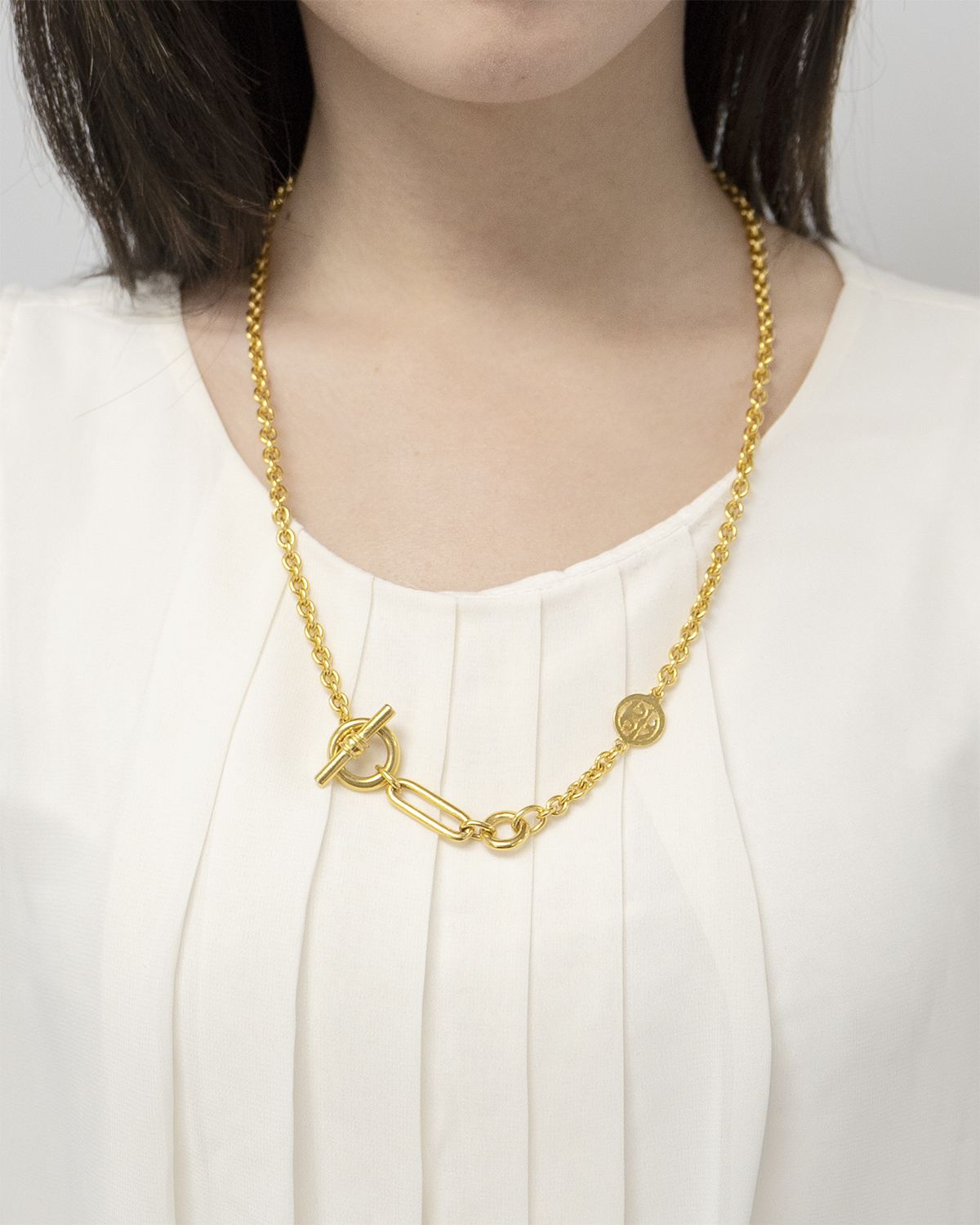 Ben-Amun Gold Small Link Chain Necklace