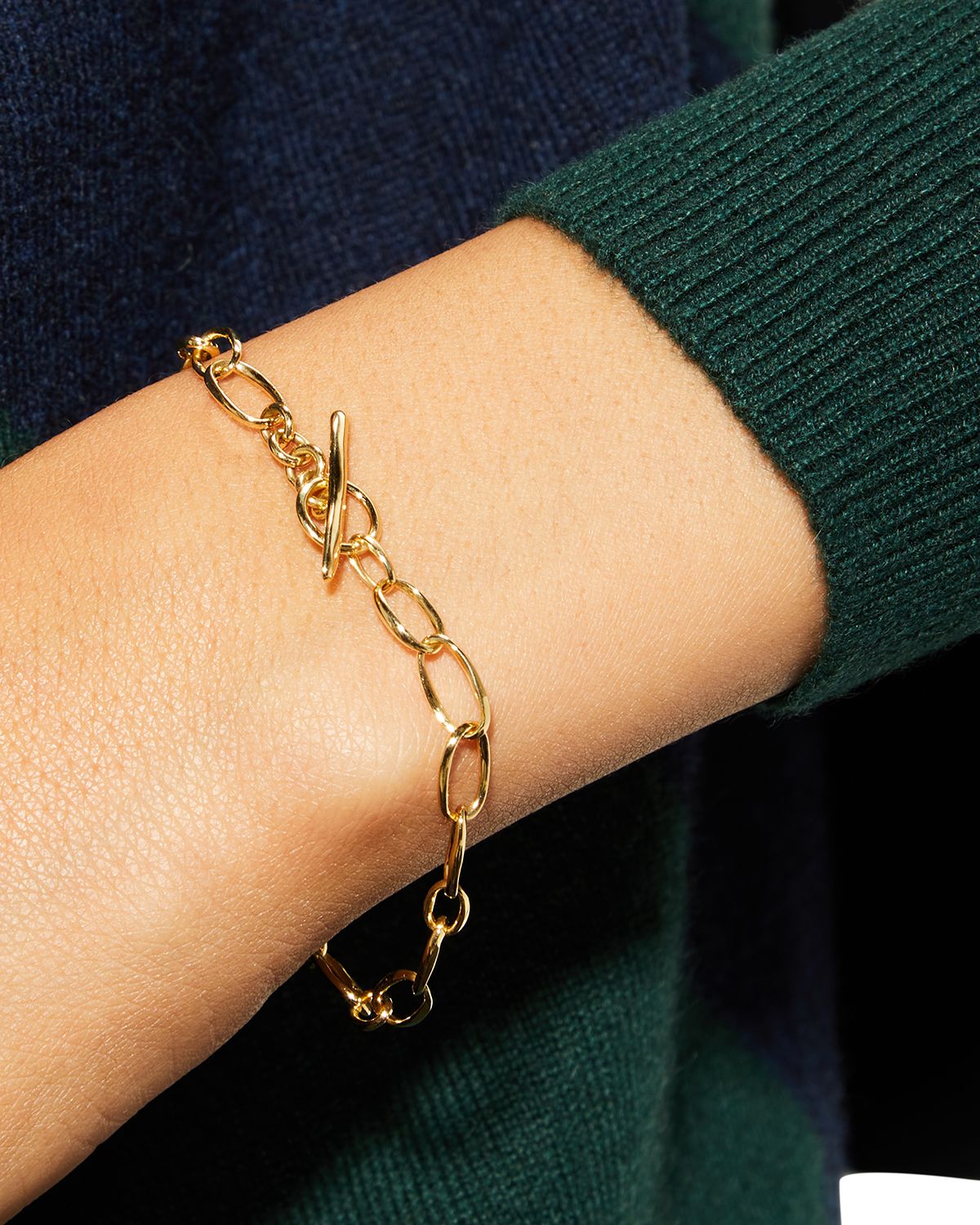 Ippolita Small Scultura Link Bracelet in 18K Gold