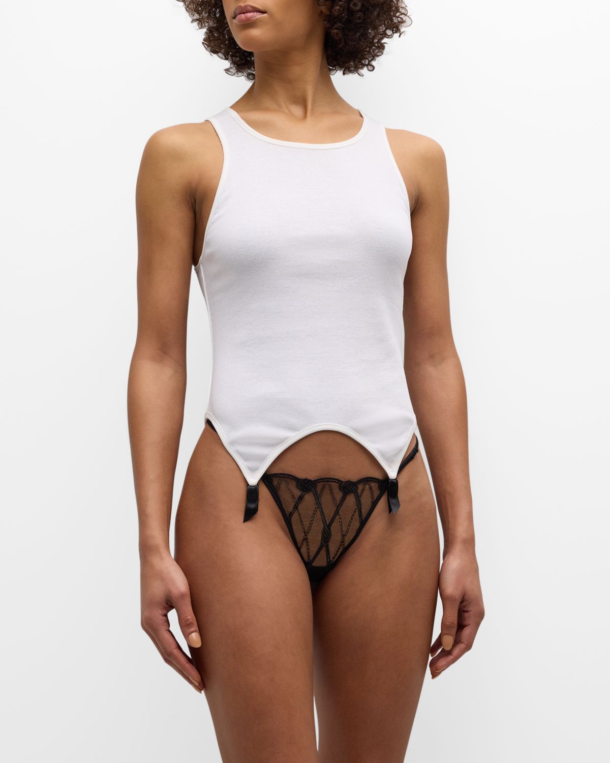 Kiki De Montparnasse Ribbed Garter Tank