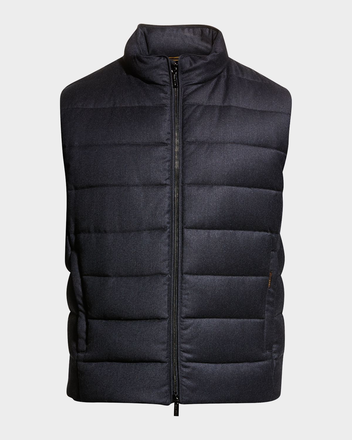 MooRER Men 's Flannel Down Vest