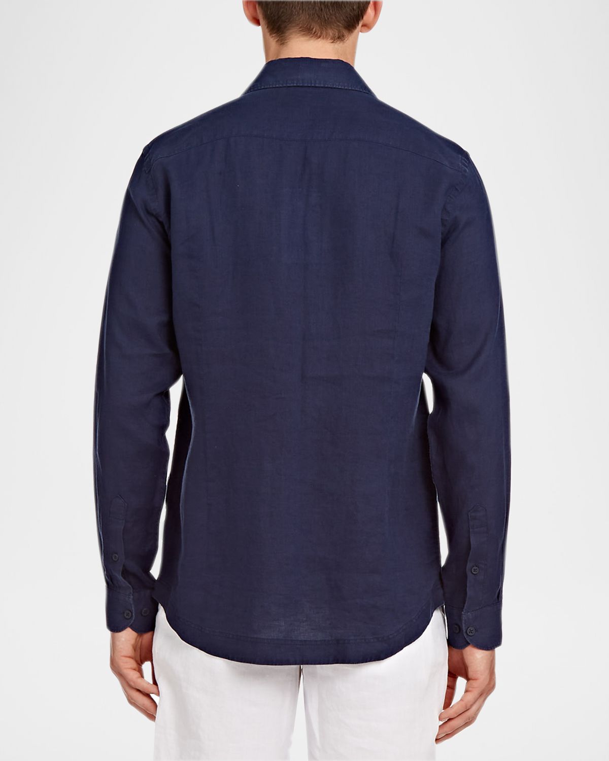 Orlebar Brown Men 's Giles Smart Linen Sport Shirt