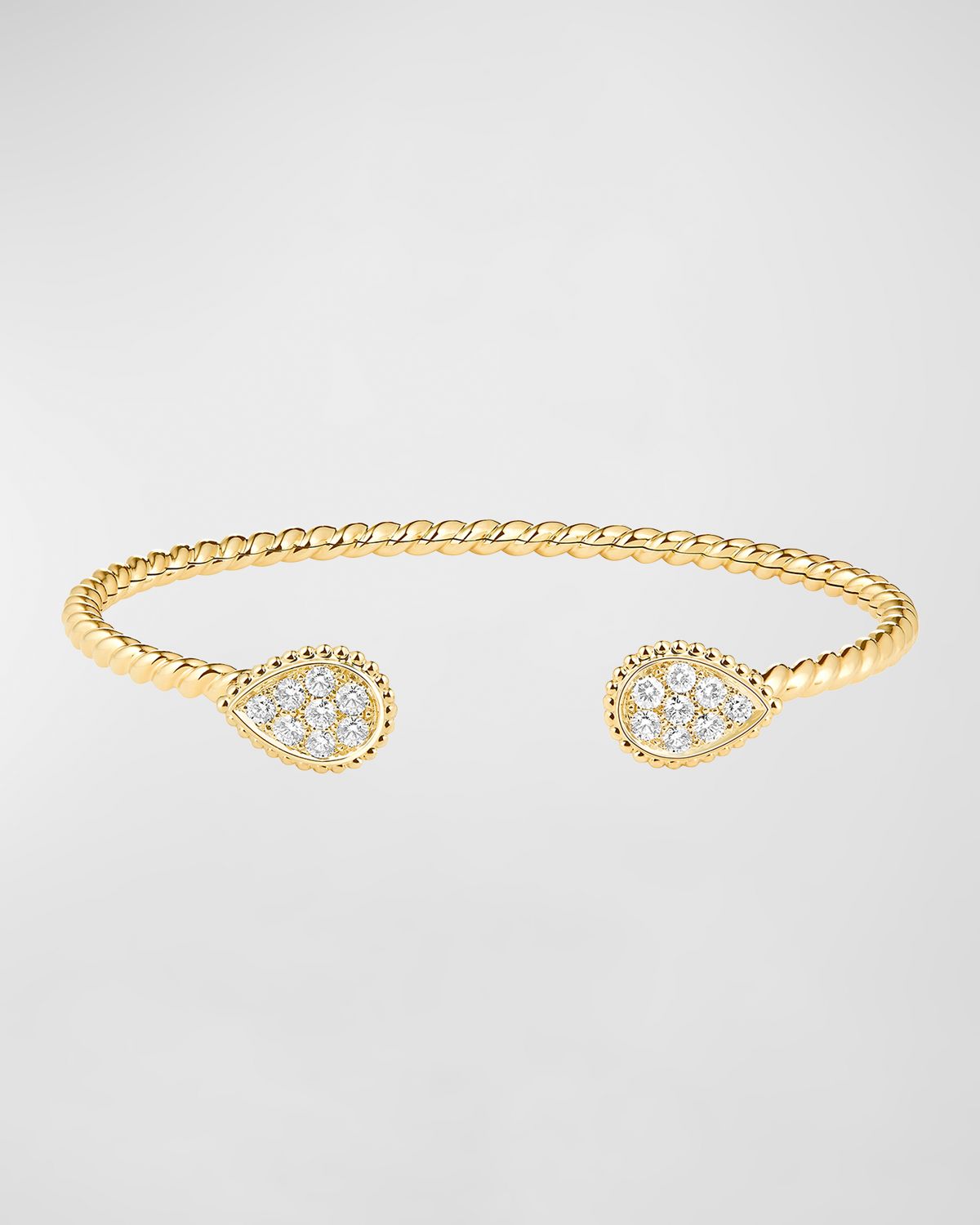Boucheron Serpent Bohème 18K Yellow Gold 2-Motif Diamond Bracelet