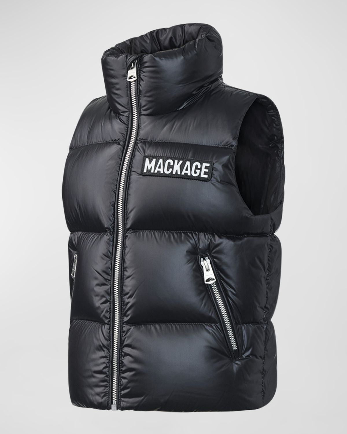 Mackage Kid's Charlee Quilted Logo Vest, Size 2-6