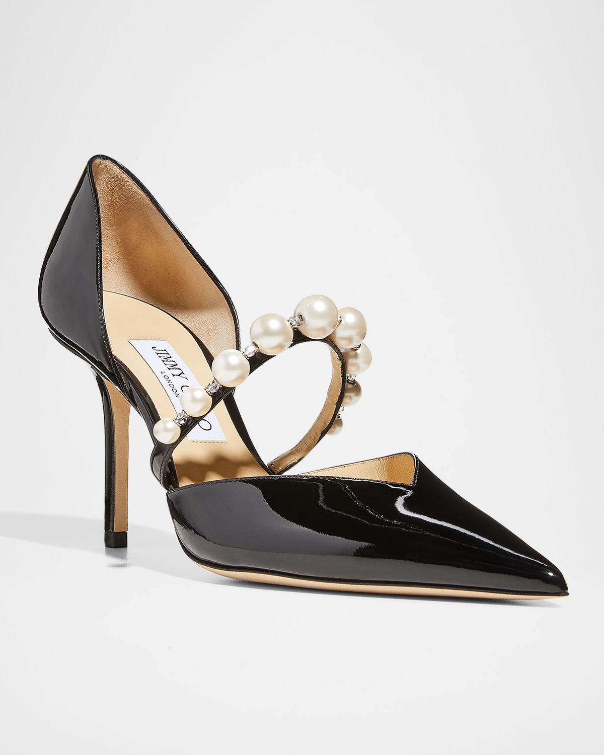 Jimmy Choo Aurelie d 'Orsay Pearly Band Pumps