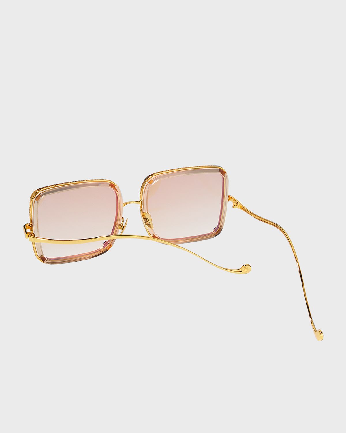 Anna-Karin Karlsson White Moon Square Acetate Sunglasses