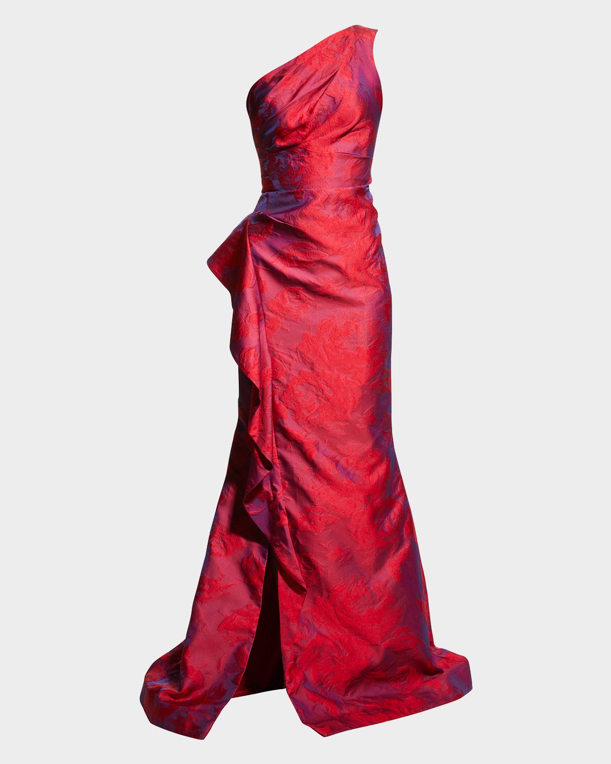 Rickie Freeman for Teri Jon One-Shoulder Side-Ruffle Gown | Thumbnail 6 Rickie Freeman for Teri Jon One-Shoulder Side-Ruffle Gown | Thumbnail 6
