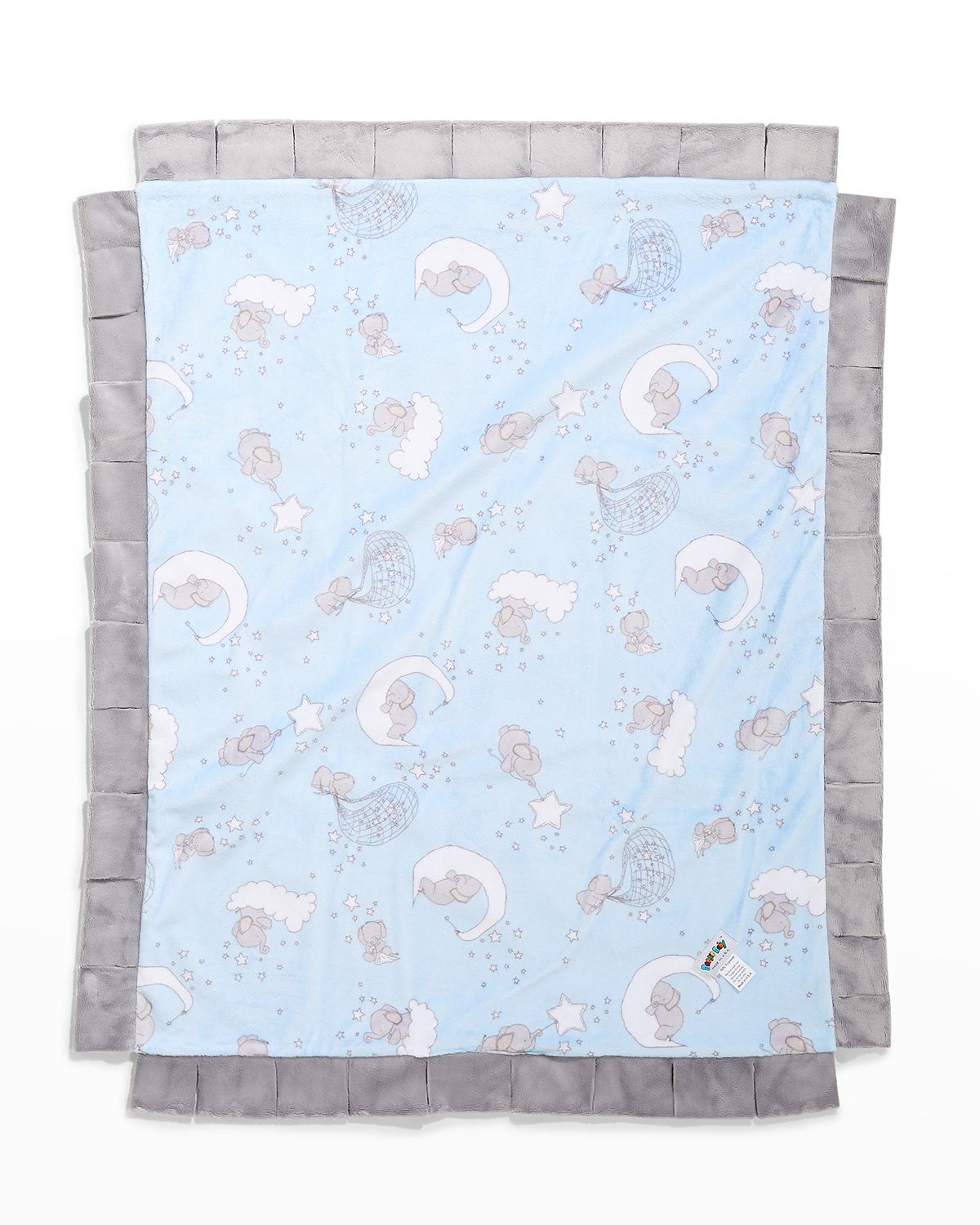 Boogie Baby Applique Baby Blanket with Contrast Trim