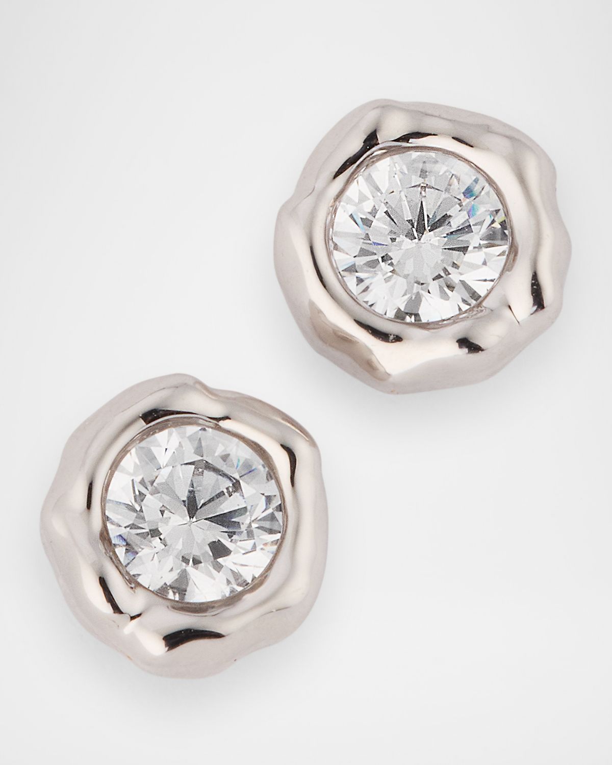 Alexis Bittar Asterales Molten Bezel Stud Earrings