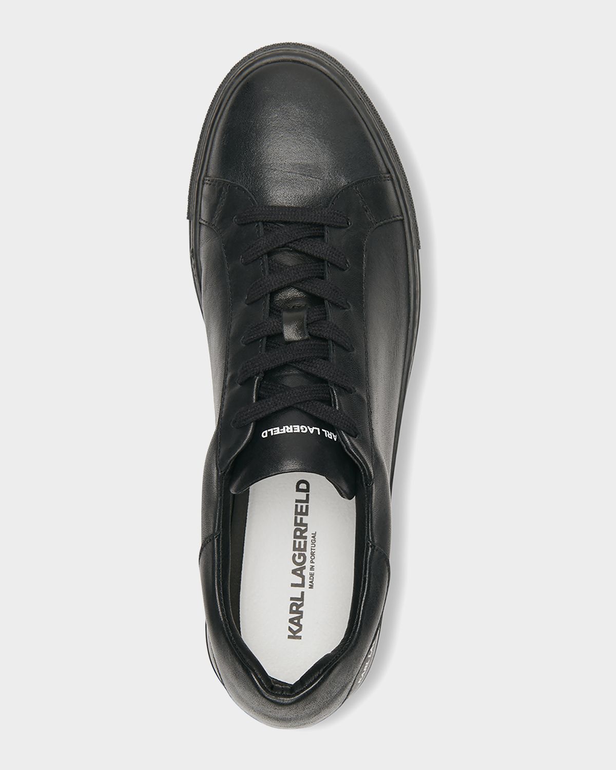 Karl Lagerfeld Paris Men 's Classic Leather Low-Top Sneakers