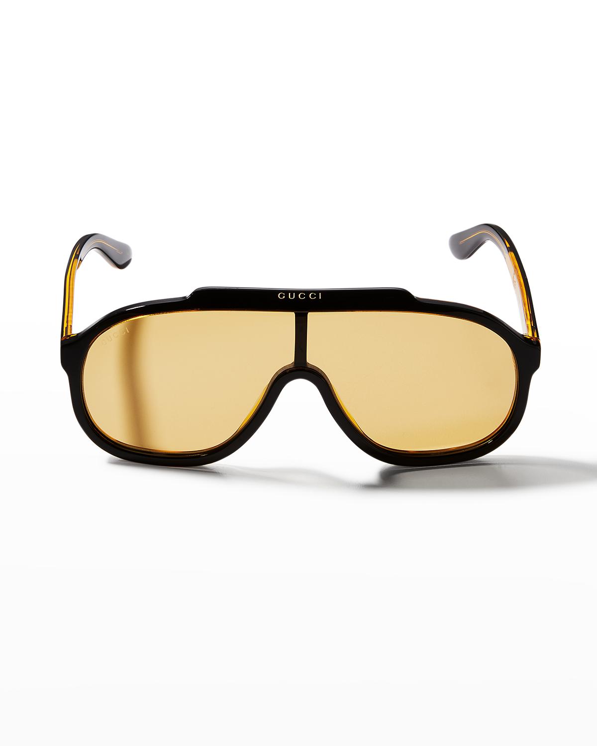 Gucci Men's Acetate Aviator Sunglasses | Thumbnail 2