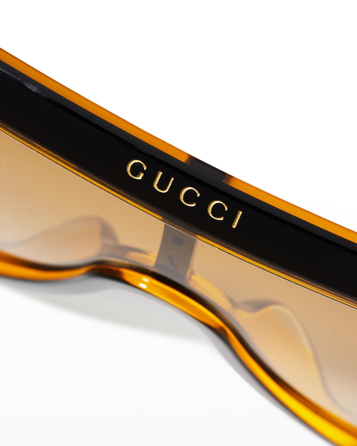 Gucci Men's Acetate Aviator Sunglasses | Thumbnail 3