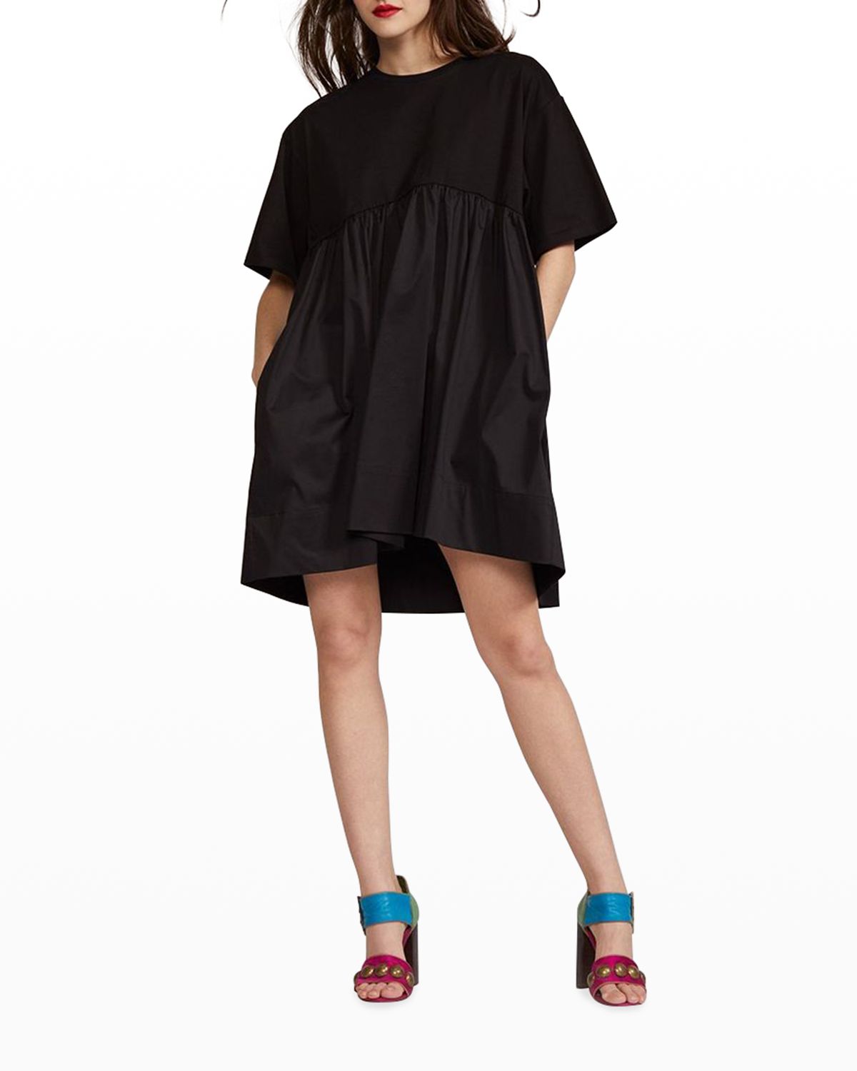 Cynthia Rowley Bree Combo T-Shirt Dress