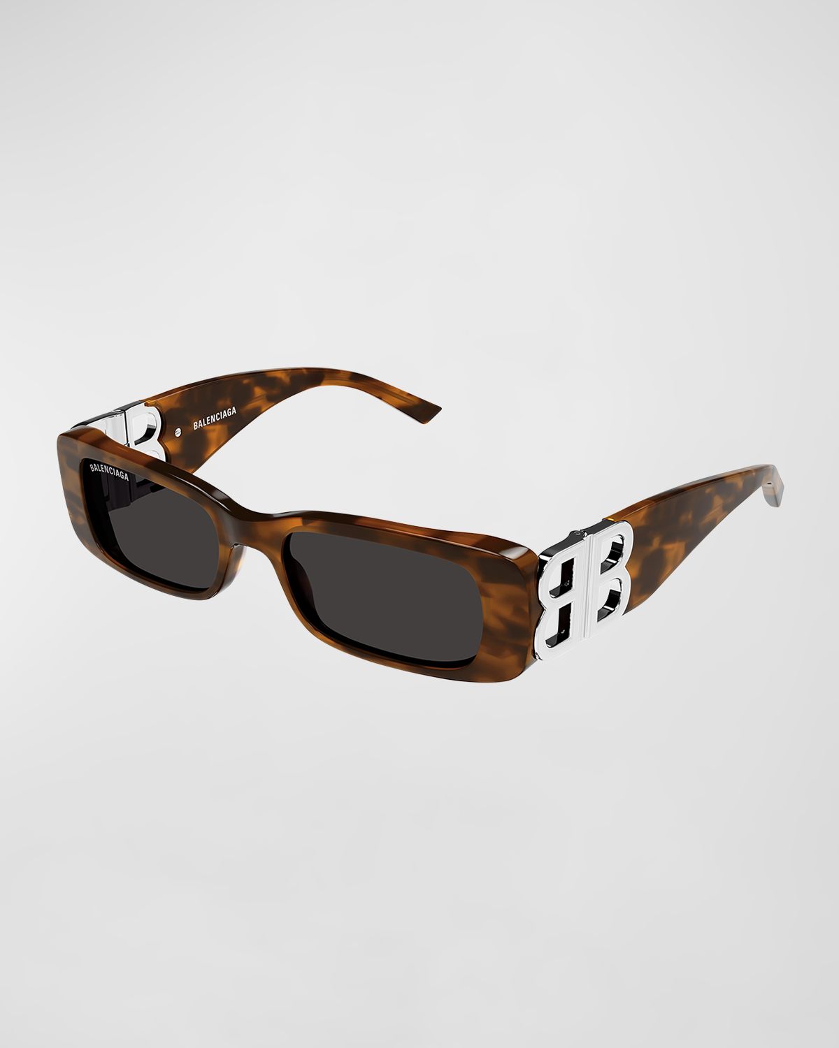 Balenciaga Logo Rectangle Acetate Sunglasses