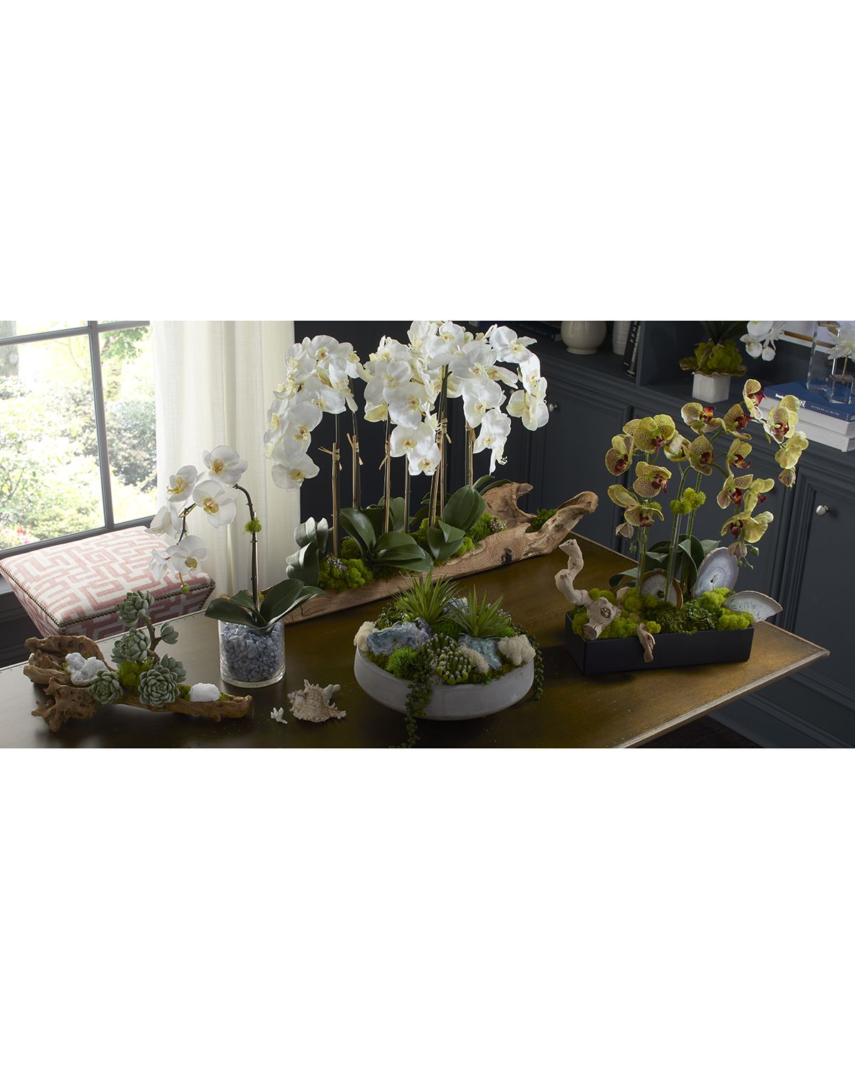 T & C Floral Company Succulents in Concrete Bowl | Thumbnail 2